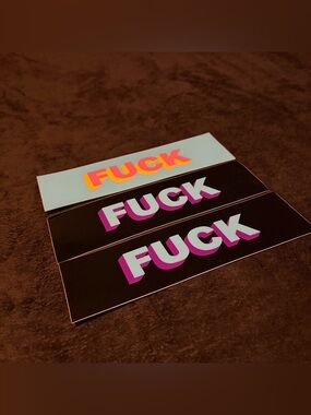 Golf Wang F*ck Box Logo Sticker Set